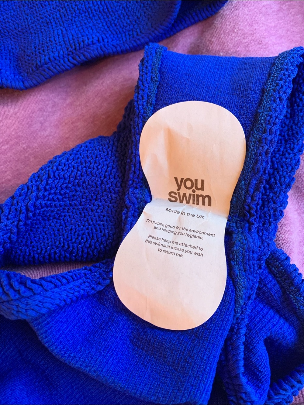 Youswim swim set in size stretch 1 im cobalt - Picture 3 of 5